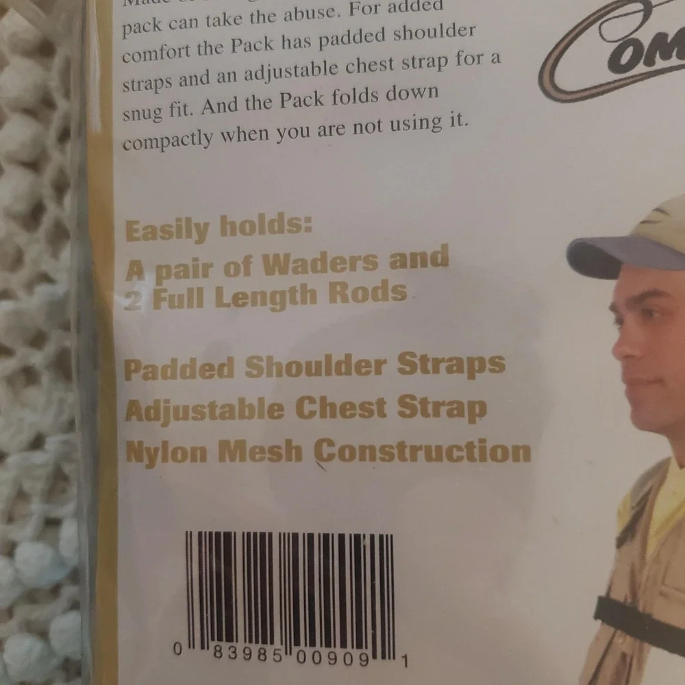 Charlie's Companion Pack Collapsible Fishing Backpack Waders Rod Holder Item 909